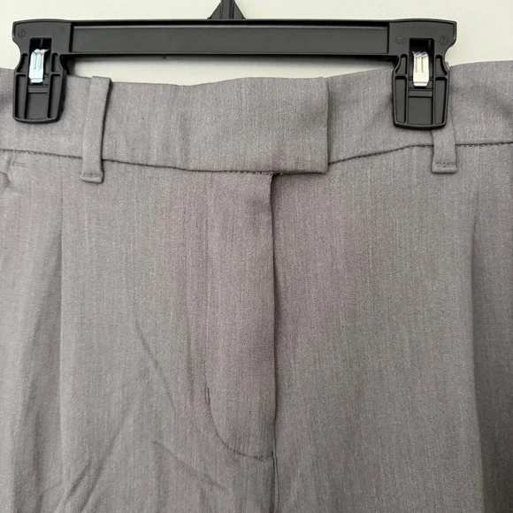 American Eagle Grey Wide Leg Trouser 6 Short NWT - Picture 2 of 5